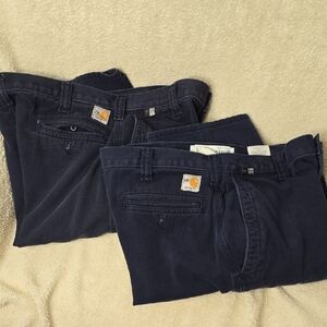 Carhartt Men’s FR Welder Dark Navy - Classic Workwear Two Pair